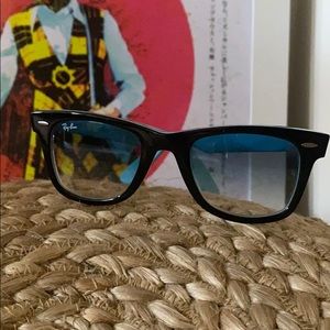 Ray-Ban Black and Blue Wayfarer Sunglasses